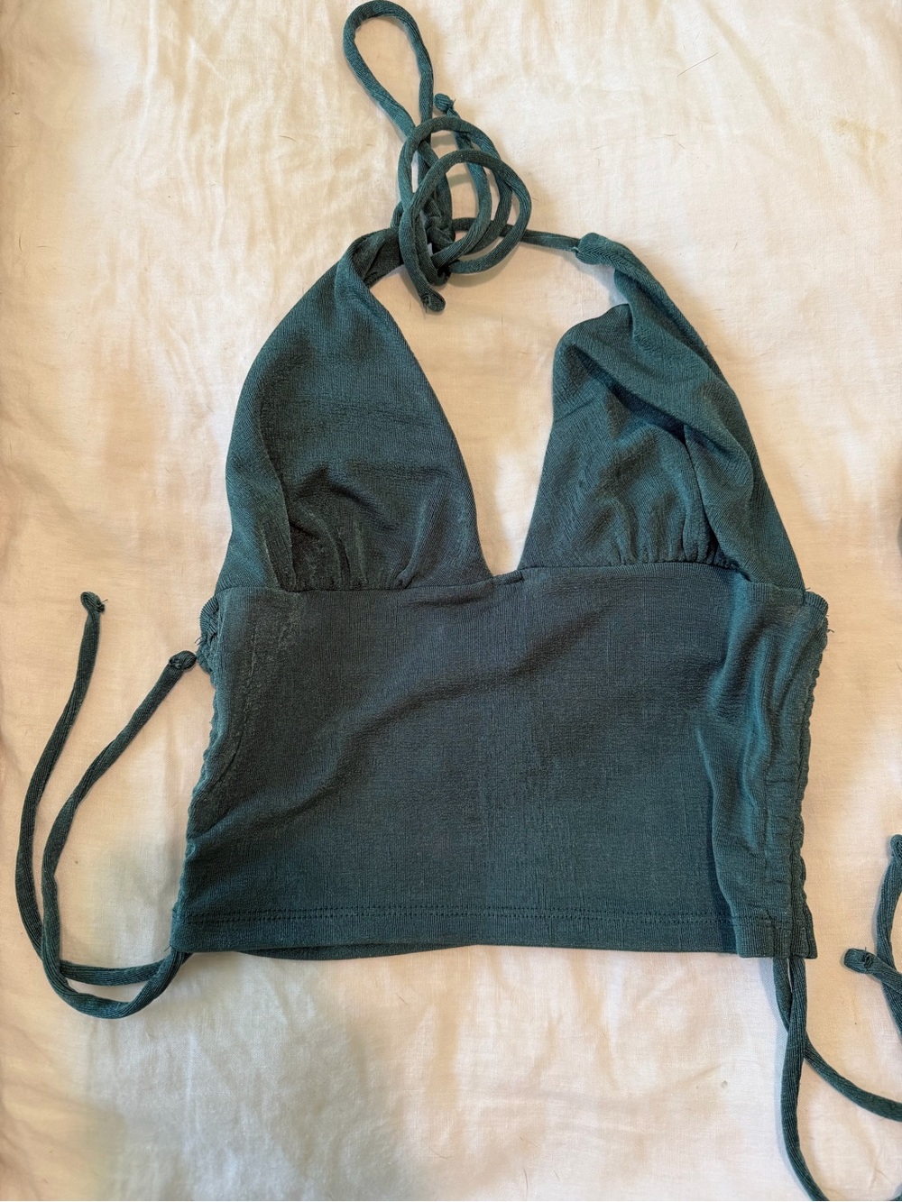 Women’s Halter Crop Top in Teal